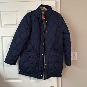 JCrew Quilted Cocoon Puffer Coat
